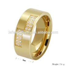 Fashion women's gold-plated rings, saudi gold jewelry ring, men stylish gold rings